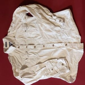 H&M Cream 2 Pocket Button Up